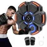 snawowo Music Boxing Machine für Erwachsene - LED Licht Bluetooth Musikboxing Maschine mit Boxhandschuhen Elektronische Boxmaschine mit Musik Boxen mit 9 Geschwindigkeitsmodi und Zählmodus