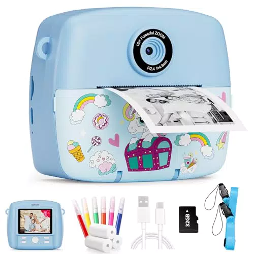 Fujifilm Sofortbildkamera für Kinder, 1080P HD, ideales Geschenk für Jungen und Mädchen