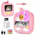 Sofortbildkamera Kinder, Kinderkamera, 48MP &1080P Bildschirm Digitalkamera Kinder mit 32GB TF Karte