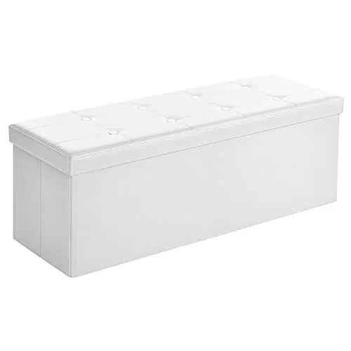 SONGMICS 110 cm Sitzbank mit Stauraum, Sitztruhe, Aufbewahrungsbox