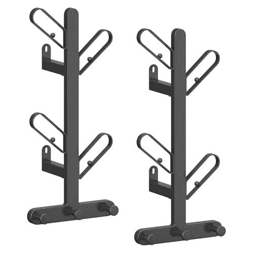 SONGMICS HOME Wandgarderobe 2er Set, pro Regal mit 7 Haken
