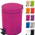 Spirella Kosmetikeimer Sydney Pink Mülleimer Treteimer Abfalleimer - 5 Liter mit herausnehmbaren Inneneimer