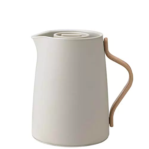 Stelton Tee-Isolierkanne Emma - Isolierte Kunststoff-Teekanne mit Deckel & Edelstahl-Thermoeinsatz - Modernes Design