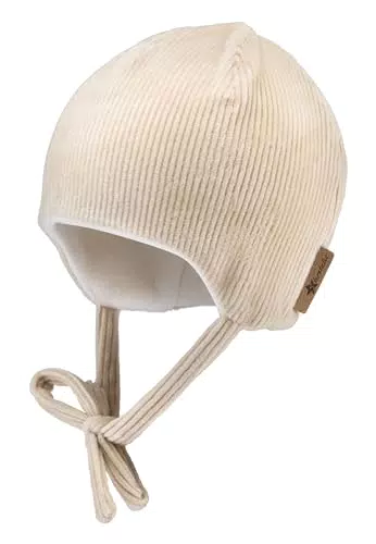 Sterntaler Beanie Unisex für Babys und Kinder mit Ohrenklappen aus Baumwollfleece