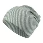 Sterntaler GOTS Beanie Ringel - Babymütze aus Singlejersey gestreift - anschmiegsame Unisex Beanie Mütze variabel tragbar - Baby und Kinder Übergangsmütze