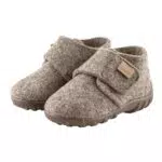 Sterntaler Hausschuhe uni - Unisex Wollfilz Hüttenschuhe mit rutschfester Sohle