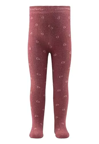 Sterntaler Kinder Strumpfhose Mädchen mit Motiv Herzen - mit weichem Innenfrottee