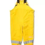 Sterntaler Regenhose gefüttert uni - Kinder Regenhose wasserdicht - Unisex Matsch- und Buddelhose mit verschweißten Nähten und elastischen Hosenträgern - Regenbekleidung warm - mattgelb
