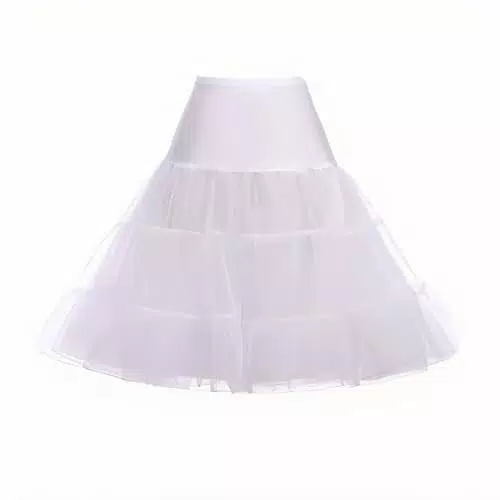 Sunqiran Vintage Petticoat für 50er Jahre Kleider, Knielang