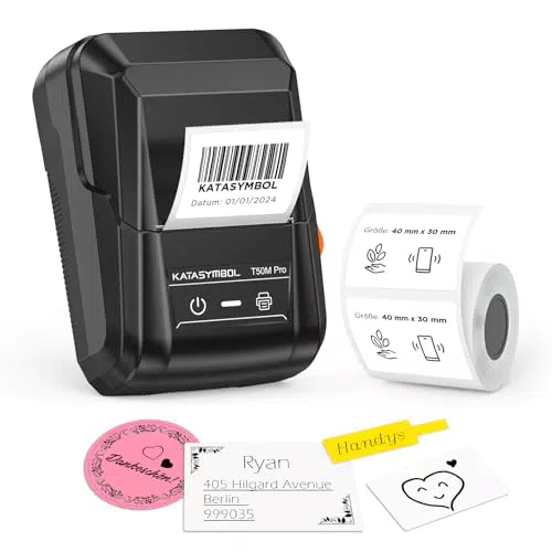 SUPVAN T50M Pro Bluetooth Etikettendrucker mit Etiketten