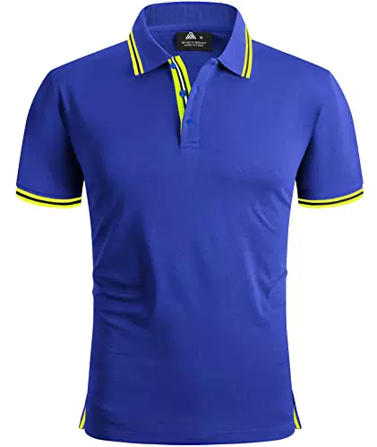 SwissWell Herren Poloshirt Kurzarm Atmungsaktiv Golf Tennis Sport Polo Sommer Freizeit T-Shirt