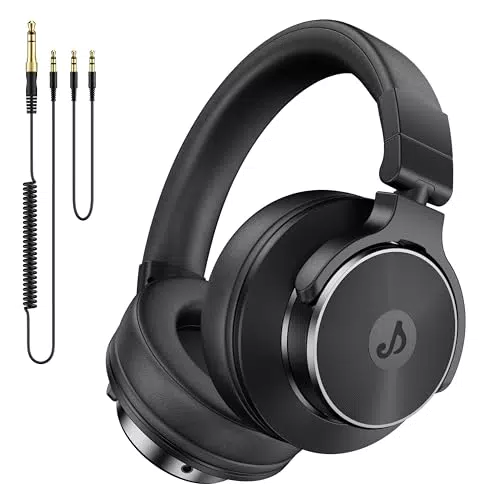 syndesmos Over Ear Kopfhörer mit Kabel, 50mm Treiber DJ Kopfhörer Professionell Studio Kopfhörer 3