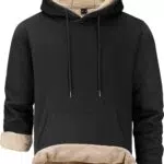 Tansozer Herren Warme Kapuzenpullover Fleece Sweatshirts Hoodies Gefütterte Winterpullover Fleecepullover