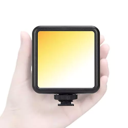TARION LED Videolicht: Tragbare Kameralicht Mini Handy Licht Panel Leuchte 2500K-7000K Farbtemperatur 1800mAh Akku für Videobeleuchtung Porträtfotografie Live-Streaming Zoom Anrufe