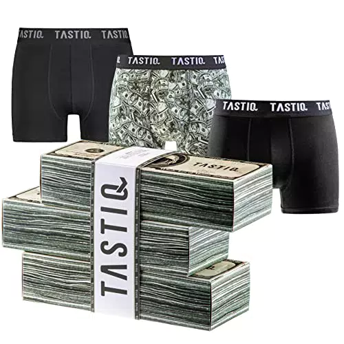 TASTIQ, Herren Boxershorts 3er Pack, Geschenkset Boxer Briefs 3er Pack