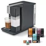 Tchibo Qbo MILK MASTER Premium Kapselmaschine inkl. 24 recyclebare Qbo Kapseln für Cappuccino