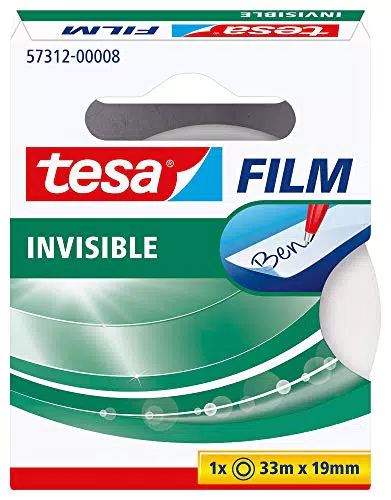 tesafilm transparent, nahezu unsichtbar, geräuschloses Abrollen
