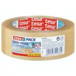 tesapack Ultra Strong - PVC-Klebebänder für festes Verpacken und sicheres Bündeln - Braun - 66 m x 50 mm