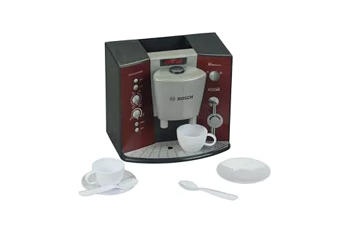 Theo Klein 9569 Bosch Kaffeemaschine mit Sound, Batteriebetriebene Espressomaschine mit realistischen Geräuschen