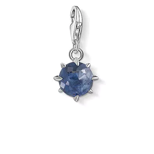 Thomas Sabo Damen Charm-Anhänger Geburtsstein September Charm Club 925 Sterlingsilber 1785-957-1