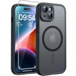 TOCOL 3 in 1 Hülle für iPhone 14 Pro mit Magsafe und Kameraschutz