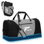 Tolaccea Erweiterbar Reisetasche Groß 54-72L Weekender Sporttasche Herren Damen mit Schuhfach Nassfach