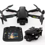 Toladrone TD12LCD Drohne mit Kamera Drone mit LCD-Bildschirm Fernsteuerung Bürstenlos Motor Dron Optische Flusspositionierung Drohnen für Kinder RC Quadcopter für Erwachsene