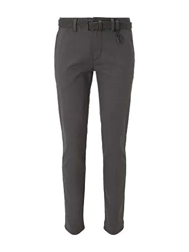 TOM TAILOR Denim Herren 1020451 Straight Fit Chino Hose mit Gürtel