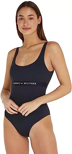 Tommy Hilfiger Damen Badeanzug One Piece Cut-out