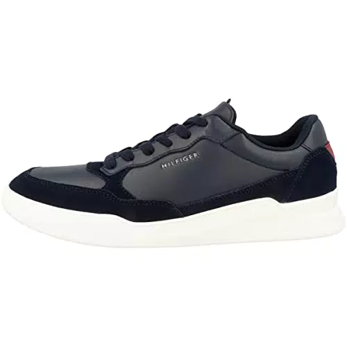 Tommy Hilfiger Herren Cupsole Sneaker Elevated Cupsole Leather Mix Schuhe