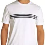 Tommy Hilfiger Herren T-Shirt Kurzarm Central Chest Stripe Baumwolle