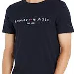 Tommy Hilfiger Herren T-Shirt Kurzarm Core Tommy Logo Rundhalsausschnitt