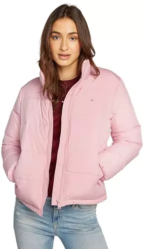 Tommy Jeans Damen Steppjacke Essential Puffer mit Kragen