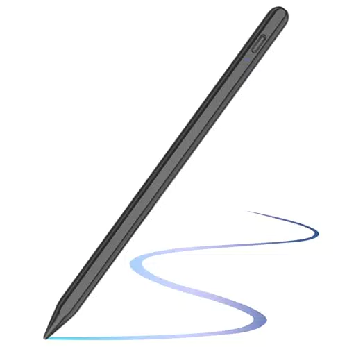 TQQ Stift für iPad 2018-2025, Schnellladefunktion, Palm-Ablehnung und Neigungssensitivität Pencil für Apple iPad Air 7/6/5/4/3
