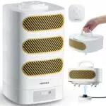 Trennbare Heizlüfter, 1350w Elektroheizung, 120° Weitwinkel-Oszillation Heizlüfter
