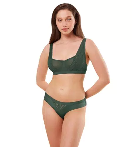 Triumph Damen Aura Spotlight T W02 Bra, Green KISS, 85B