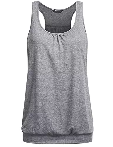 UNibelle Damen Sport Tanktop Ärmellos Atmungsaktives Yoga Fitness Oberteil