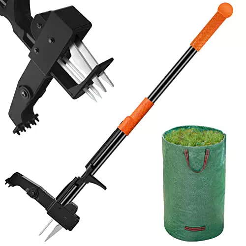 Unkrautstecher zum Aufstellen 101, 6 cm Langer Unkrautstecher + Gartentasche
