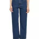 Urban Classics Damen Jeans Ladies Cropped Straight Leg Denim Pants