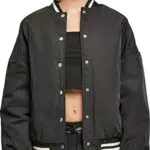 Urban Classics Damen Ladies Oversized Recycled College Jacket Jacke
