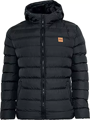 Urban Classics Herren Basic Bubble Jacket mit Kapuze