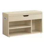 VASAGLE Schuhbank mit Sitzfläche, Sitzbank mit Stauraum