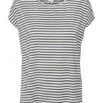 Vero Moda Damen Vmava Plain Top Stripe Ga JRS Noos Shirt