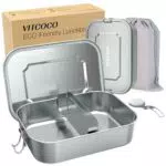 VITCOCO Lunchbox Bento Lunch Box Edelstahl leakproof 1200 ml Lunchbox Kinder mit Fach BPA-frei für Picknick