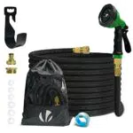 VOUNOT Flexibler Gartenschlauch 15 m, Flexibel Wasserschlauch Dehnbarer mit 10 Sprühfunktionen