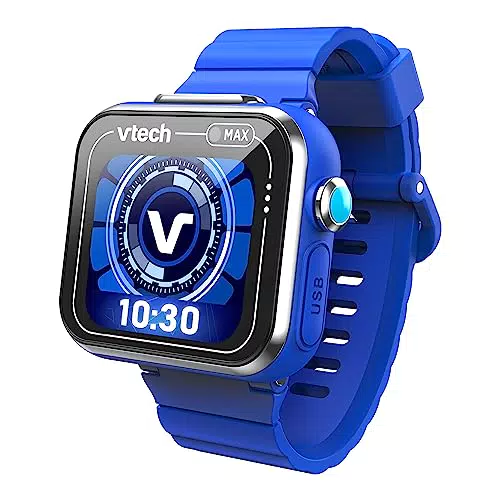 VTech KidiZoom Smart Watch MAX in Blau Kinderuhr mit Duokamera für Fotos und Videos