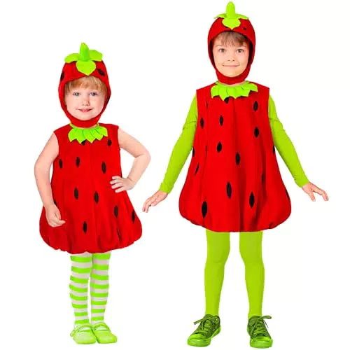 W WIDMANN MILANO Party Fashion - Kinderkostüm Erdbeere