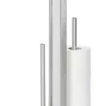 WENKO Stand WC-Garnitur Rivalta, mit integriertem Toilettenpapierhalter und WC-Bürstenhalter