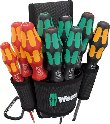 Wera 05136032001 9620 Gürteltasche Set 1, Schraubendreher-Satz