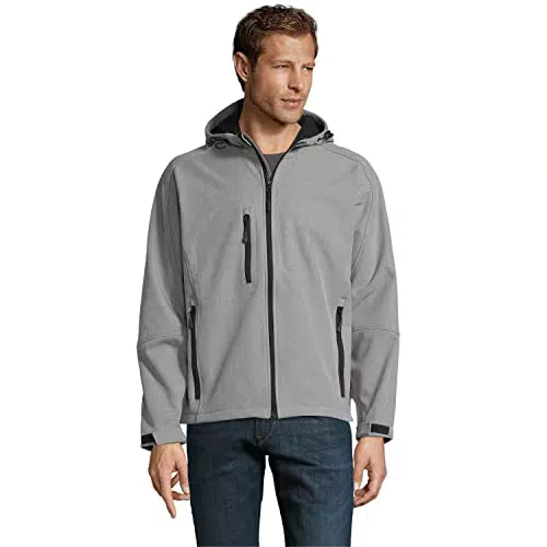 WIBELL Herren Winterjacke Softshelljacke Winterjacke Winterjacke mit Kapuze Herren Kleidung Mantel mit langen Ärmeln Parka Herren